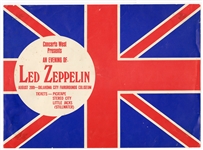 Led Zeppelin Original 8/20/1970 Concert Flyer