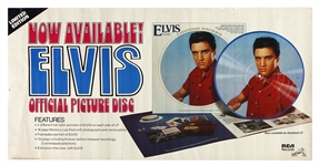 Elvis Presley Original 1978 Official Picture Disc Promotional Poster