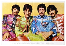 The Beatles 1967 “Sgt. Peppers Lonely Hearts Club Band” Fan Club Poster