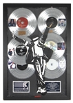 Michael Jackson Owned Record Award Commemorating Him as the Highest Selling Recording Artist of All Time