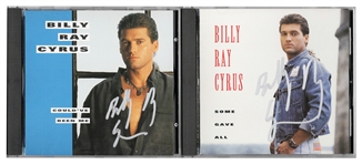 Billy Ray Cyrus Signed “Could’ve Been Me” & “Some Gave All” CD Covers (2)