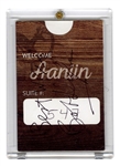 Bob Dylan Signed Personal Hotel Card (REAL)