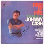 Johnny Cash Signed “Ring of Fire: The Best of Johnny Cash” Album (REAL)