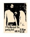 Bruce Springsteen Original Steel Mill Full Ticket for 8/14/1970 Concert