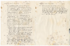 Johnny Cash Handwritten Religious Instruction Notes