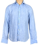 Ed Sheeran Stage Worn Blue Button-Down Shirt (Photo-Matched)
