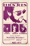 Elton John Original 11/1/1972 Concert Poster