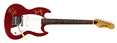 Paul Rodgers & Neal Schon Signed Kalamazoo Guitar