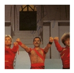 Queen Freddie Mercury Owned And Signed Radio Ga Ga 1980s Christmas Card Proof