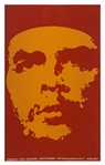 Ernesto Che Guevara 1967 Russian Language Red Orange Ché Poster