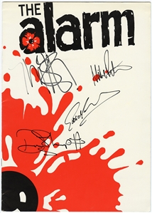 The Alarm Signed 1985 "The Absolute Tour" Original Concert Program