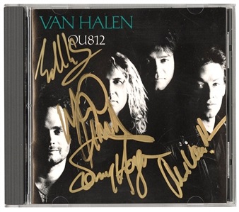 Van Halen Signed “OU812” CD Cover (REAL)