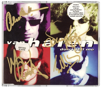Van Halen Signed “Don’t Tell Me” CD Cover (REAL)