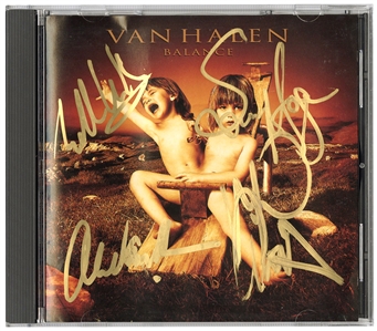 Van Halen Signed “Balance” CD Cover (REAL)