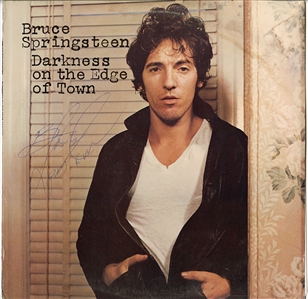 Bruce Springsteen Vintage Signed “Darkness on the Edge of Town” Album (REAL)
