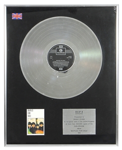 Ringo Starr Personally Owned British Sales Award for “Beatles for Sale” (Ringo Starr Auction)