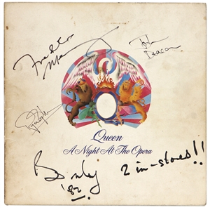 Queen Signed "A Night at the Opera" Album (JSA & REAL)