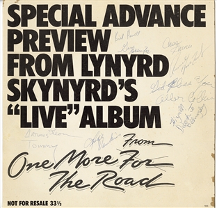 Lynyrd Skynyrd Signed “One More For the Road” Album with Ronnie Van Zant (JSA & REAL)