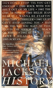 Michael Jackson Signed HIStory Tour Poster (REAL)