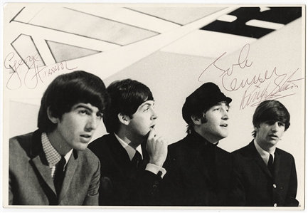 The Beatles Fully Signed 1963 Original Photograph (REAL)