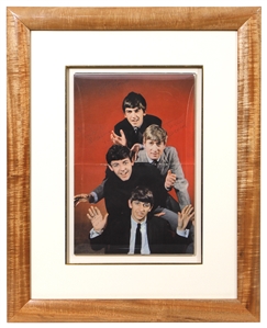 The Beatles Signed Oversized 1963 Color Dezo Hoffman PYX Centerfold Magazine Photograph (REAL)