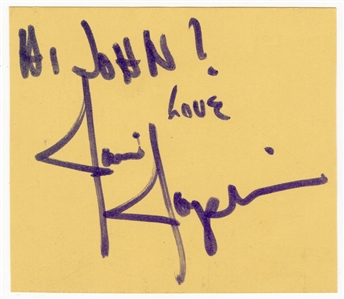 Janis Joplin Signed & Inscribed Autograph Album Page (REAL)