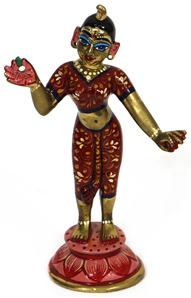 George Harrison Owned Hare Krishna "Radha" Hand Cast and Painted Statuette from 1974 until 1996