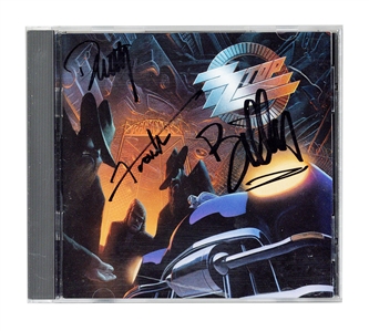 ZZ Top Signed “Recycler” CD Cover (REAL)