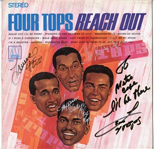 Four Tops Signed “Reach Out” Album (REAL)