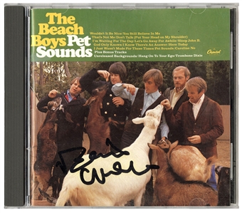 Brian Wilson Signed “Pet Sounds” CD Cover