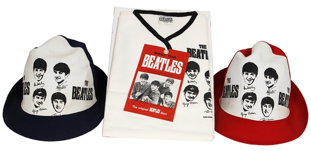 The Beatles Vintage Original Shirt and Hats (2)