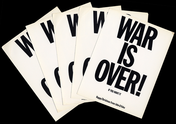 John & Yoko "WAR IS OVER!" Cards