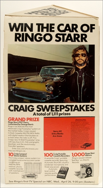 Ringo Starr George Barris Car Contest Display