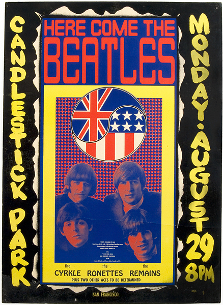 The Beatles Candlestick Park Concert Poster 