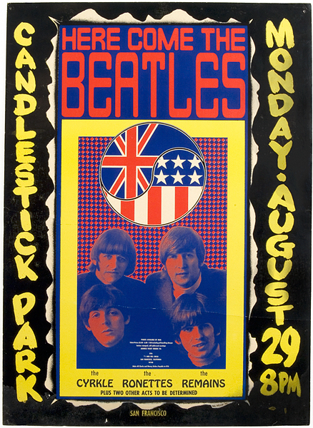 The Beatles Candlestick Park Concert Poster 
