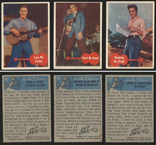 Elvis Presley Bubble Gum Card Collection (9)