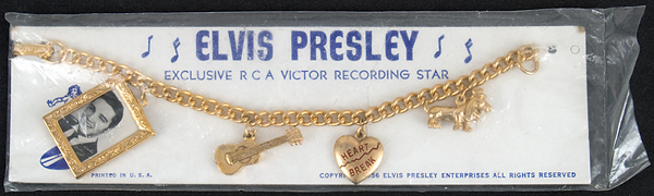 Elvis Presley Charm Bracelet On Card