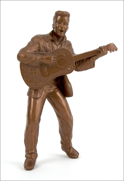 Elvis Presley Bronze Plastic Figurine