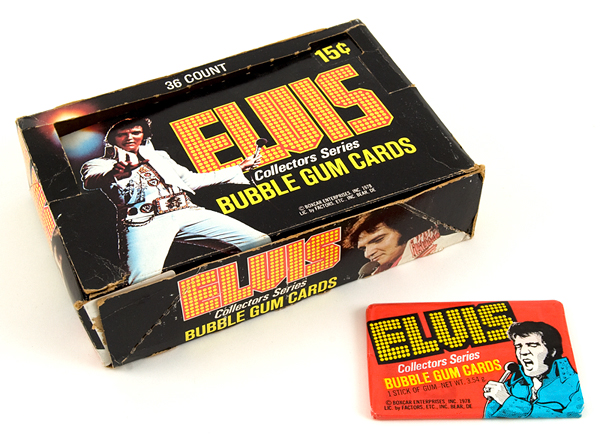 Elvis Presley Bubble Gum Card Box with Unopened Card
