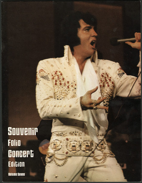 Elvis Presley "Souvenir Folio Concert Edition - Volume Seven" Program