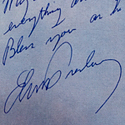 Elvis Presley Signed and Inscribed Portrait 