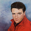 Elvis Presley Signed and Inscribed Portrait 