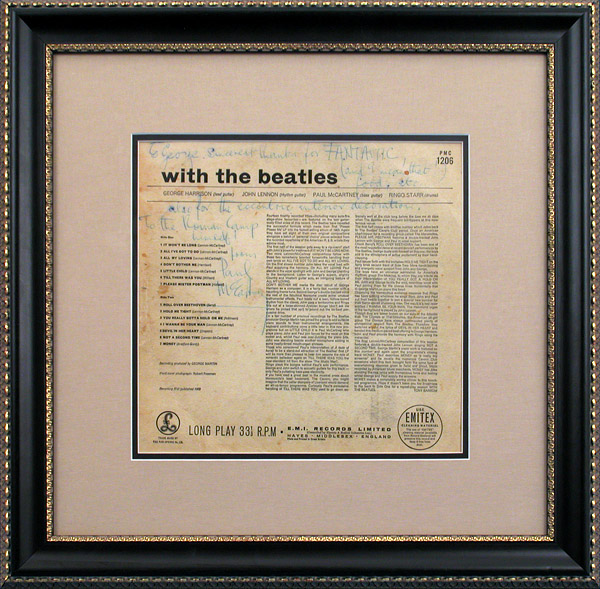 Paul McCartney Signed & Inscribed "With the Beatles" Album