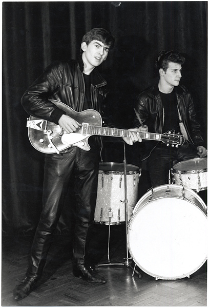 George Harrison & Pete Best Original Photograph by Albert Marrion