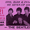 Beatles 1966 Busch Stadium Concert Ticket 
