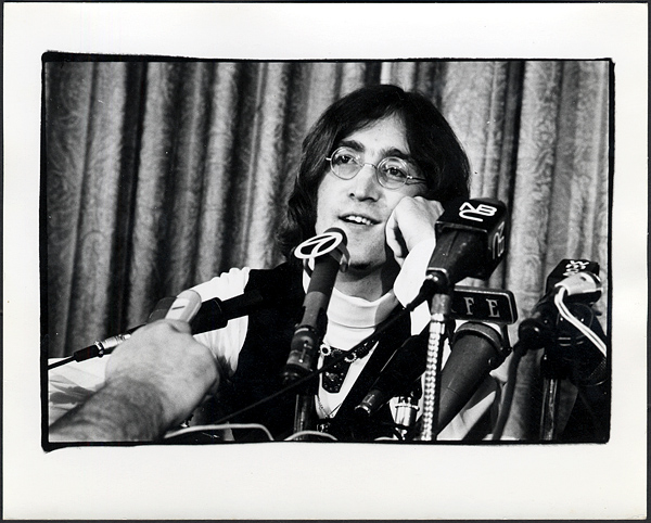 John Lennon Original Stamped Photograph 