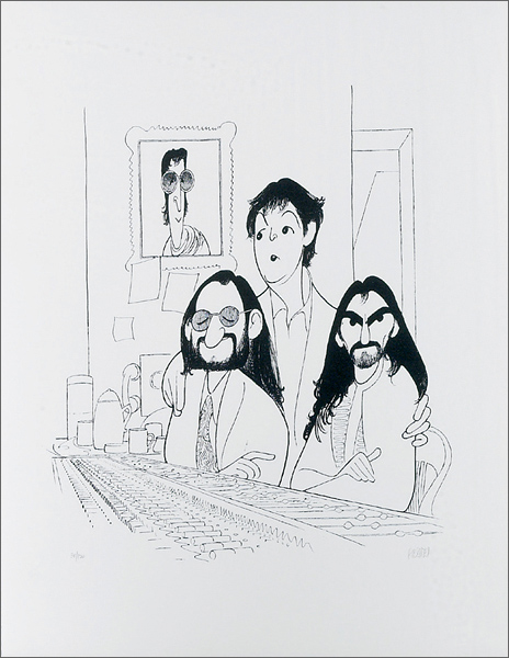 The Beatles “Anthology” Al Hirschfeld Signed Lithograph