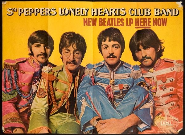 The Beatles "Sgt. Pepper" UK Promotional Poster