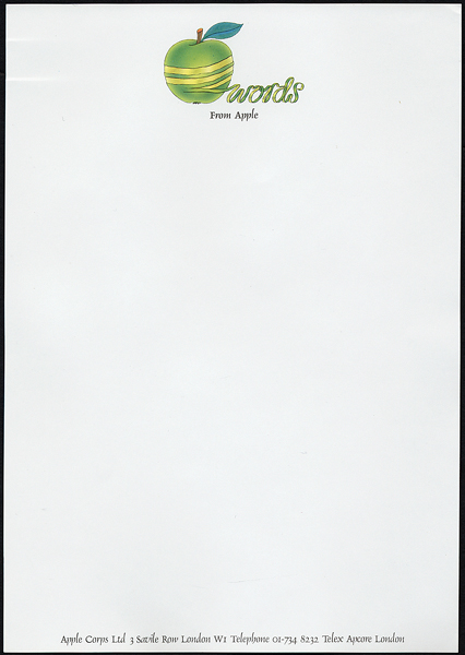 The Beatles Apple Stationery c.1969