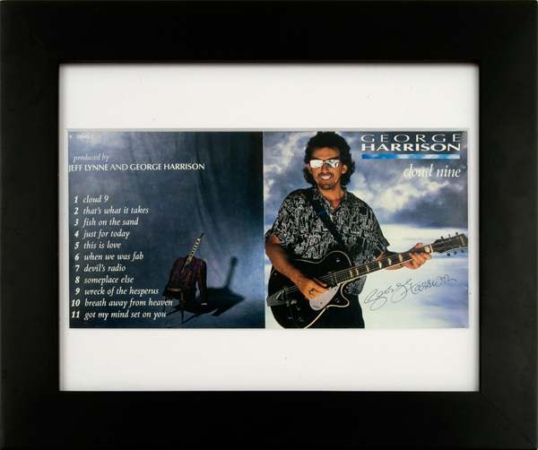 George Harrison Signed “Cloud Nine” CD Cover
